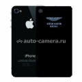 Двойная защитная пленка для iPhone 4S Aston Martin Racing 2 in 1 screen guard, цвет Black (SGIPH4001A)