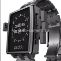 Умные наручные часы для iPhone, Samsung и HTC Pebble Steel, цвет Brushed Stainless Steel