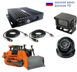 Автомобильный видеорегистратор Комплект видеонаблюдения для спецтехники NSCAR ST201_SD