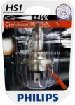 Галогенная лампа Philips НS1 12v 35\35w CityVision Moto +30% блистер 1 шт.