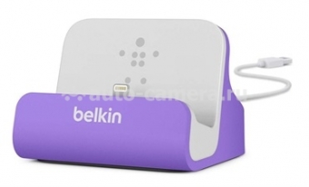 Док-станция для iPhone 5 / 5S Belkin Charge + Sync Dock, цвет purple (F8J045btPUR)