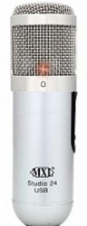 Конденсаторный USB микрофон для PC и Mac MXL, цвет Silver (STUDIO 24 USB)