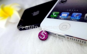 Мобильное украшение для iPhone 5 линия Пятерка, цвет pink