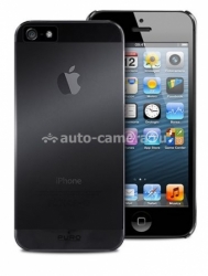 Пластиковый чехол на заднюю крышку iPhone 5 / 5S PURO Fog Cover, цвет black (IPC5FOGBLK)