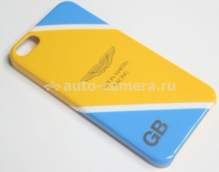 Пластиковый чехол-накладка на заднюю крышку iPhone 5 / 5S Aston Martin Racing, цвет yellow/blue (TDPBCIPH5C782)