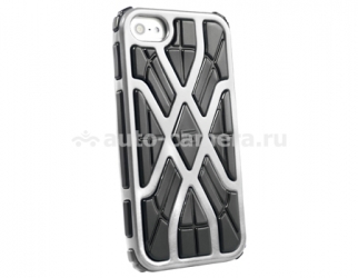 Противоударный чехол для iPhone 5 / 5S G-Form Xtreme Case, цвет silver/black (EPHS00210BE)